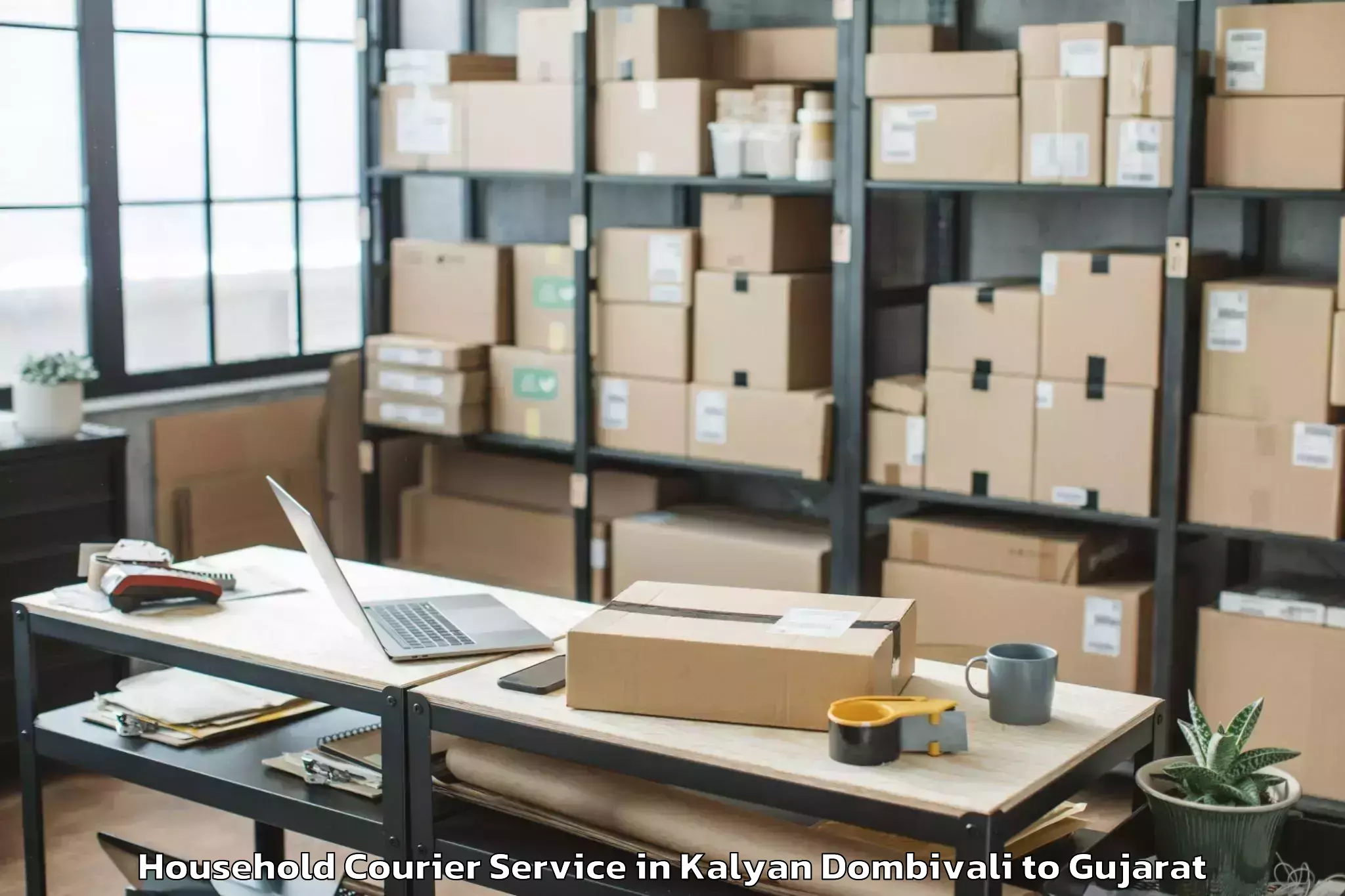 Quality Kalyan Dombivali to Himatnagar Household Courier